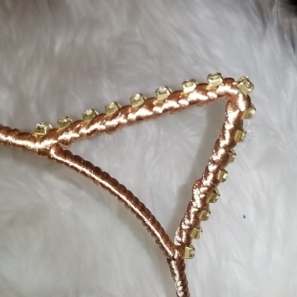 Ear Warmers# Cute Cat Ear 😺Rhinestones Ear Muffs - Picture 7 of 9